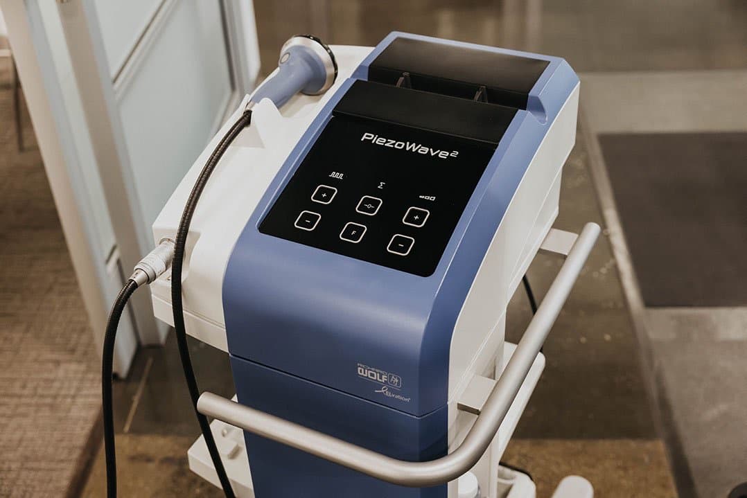 The PiezoWave2 focused shockwave unit used at the Irvine clinic